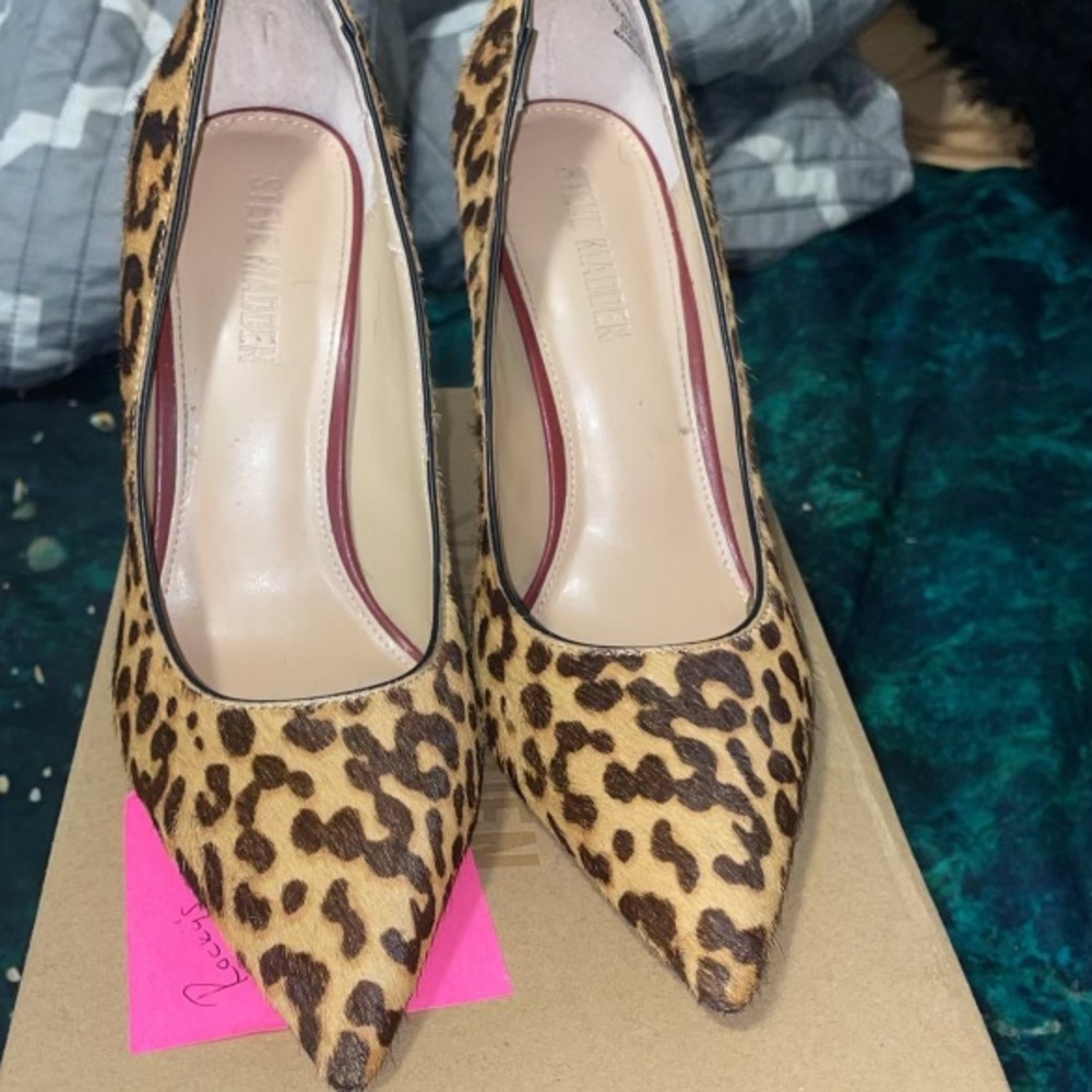Thrive-Leopard Print Steve Madden Heels